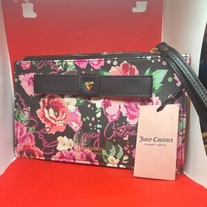 Juicy Couture Pink Floral Wristlet
